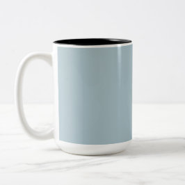 Pastel Blue Solid Färg | Klassisk | ELEGANT Två-Tonad Mugg