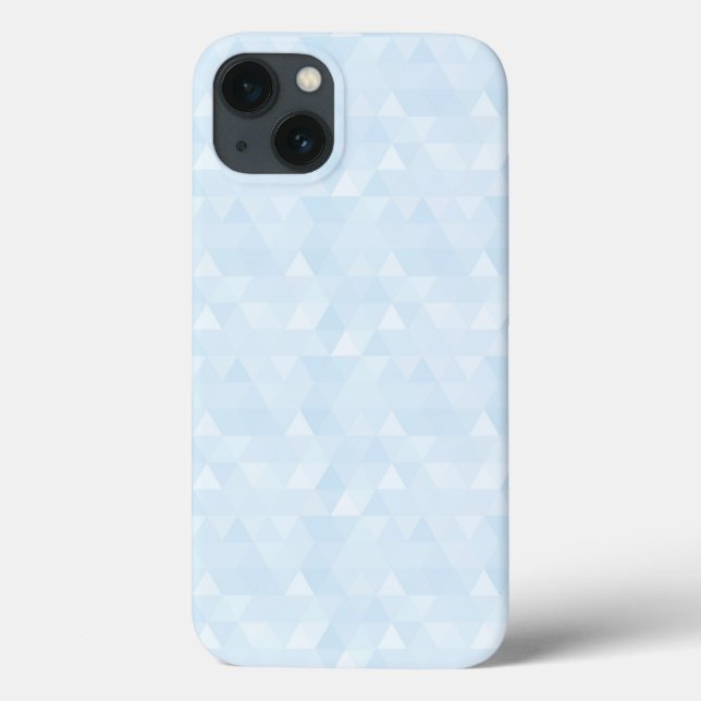 Pastel Blue Triangle Mosaic iPad Air Case (Baksida)