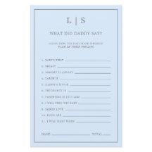 Pastel Blue Vad sa pappa babystöld?