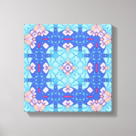 Pastel Blues Serenity Abstract Home Wall Art Canvastryck