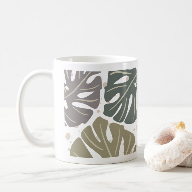 Pastel Boho Abstrakt Organic Aesthetic Mugg (Med munk)