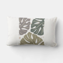 Pastel Boho Abstrakt Organic Aesthetic Throw Pillo