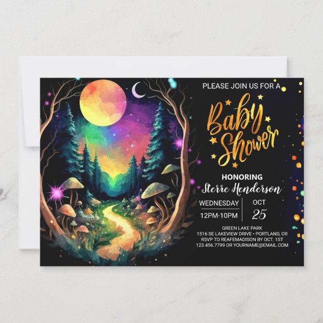 Pastel Boho Äventyr Awaits Baby Shower Inbjudningar (Framsida)