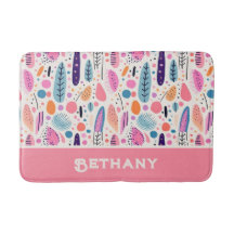 Pastel BOHO Chic Anpassat namn för botaniskt Mönst