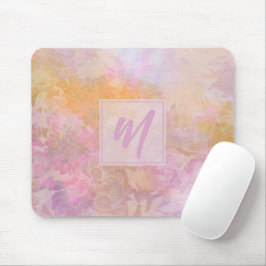Pastel Boho Floral Pattern Chic Monogram Musmatta