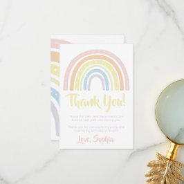 Pastel Boho Rainbow Birthday - tackkort Tack Kort