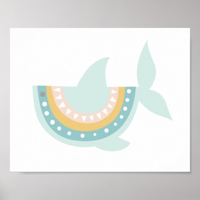 Pastel Boho Shark Poster (Framsidan)