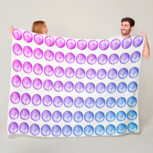 Pastel Bollar Fleece Blanket