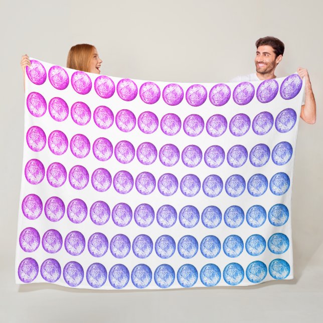 Pastel Bollar Fleece Blanket (På plats)