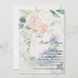 Pastel Bouquet Bridal Shower Invitation Inbjudningar