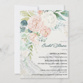 Pastel Bouquet Bridal Shower Invitation Inbjudningar