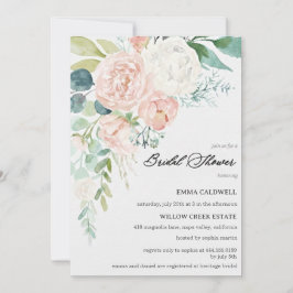 Pastel Bouquet Bridal Shower Invitation Inbjudningar