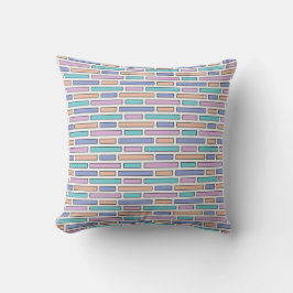 Pastel Bricks Mosaic Kudde