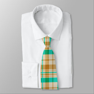 Pastel Brown och Grönt Play Tie Slips