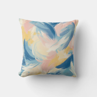 Pastel Brushstroke Dekorativ kudde