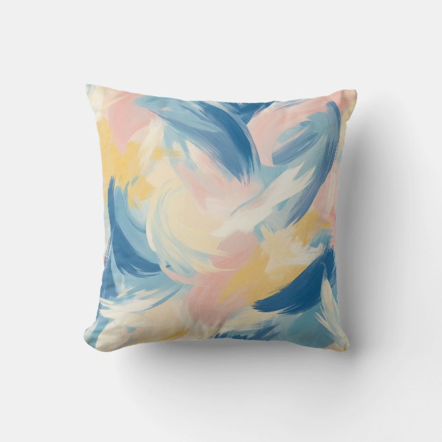 Pastel Brushstroke Dekorativ kudde (Framsida)