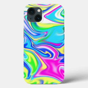 Pastel Bubblegum Marble, iPhone 13 Fodral