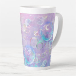 Pastel Bubbles på Lavender Latte Coffee Mugg