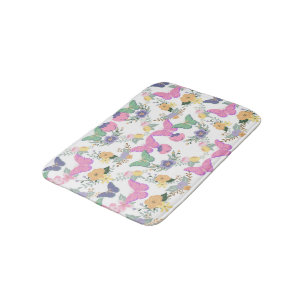 Pastel Butterflies Bath-mat Badrumsmatta