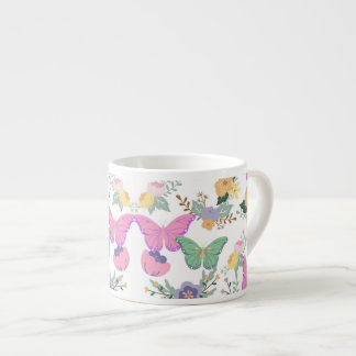 Pastel Butterflies Bathroom Kopp Espressomugg