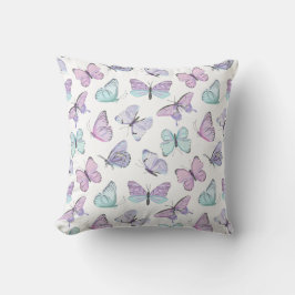 Pastel Butterfly Dream Pillow Kudde