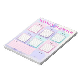 Pastel Butterfly Dreams: Weekly Planner for Organi Anteckningsblock
