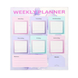 Pastel Butterfly Dreams: Weekly Planner for Organi Anteckningsblock