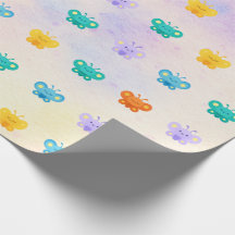 Pastel Butterfly Gift Wrap - Kawaii Wrapping Pappe