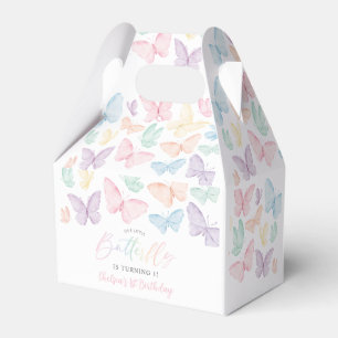 Pastel Butterfly Girl's 1st Birthday Rainbow Party Presentaskar