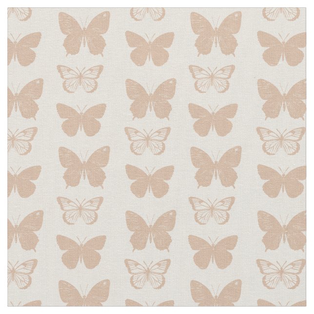 Pastel butterfly pattern tyg (Närbild)