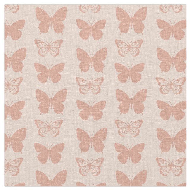Pastel butterfly pattern tyg (Närbild)
