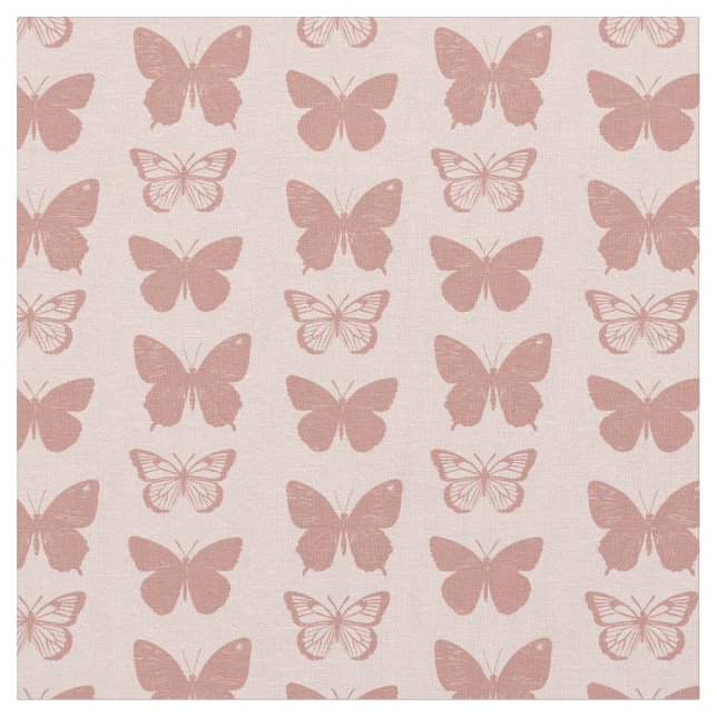 Pastel butterfly pattern tyg (Närbild)