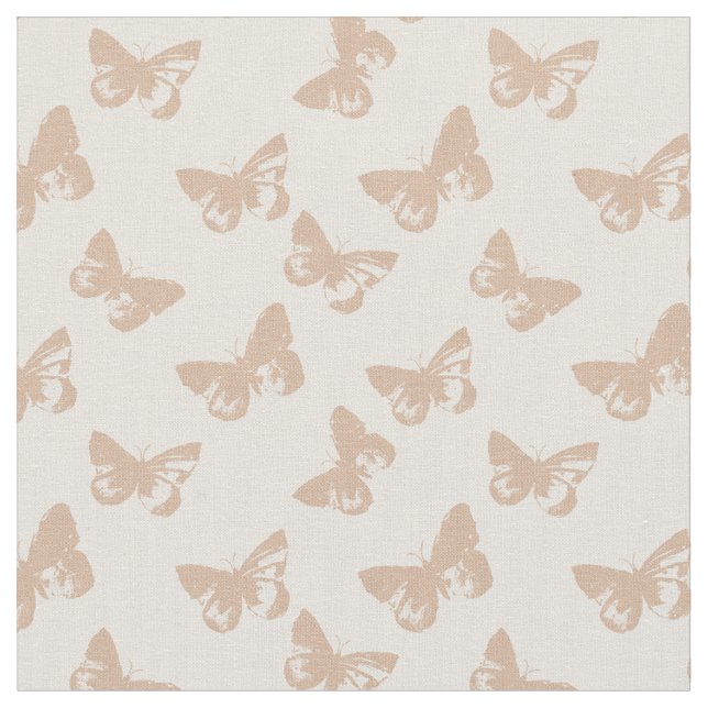 Pastel butterfly pattern tyg (Närbild)
