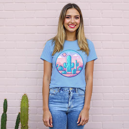 Pastel Cacti Desert for Cactus Älskare T Shirt