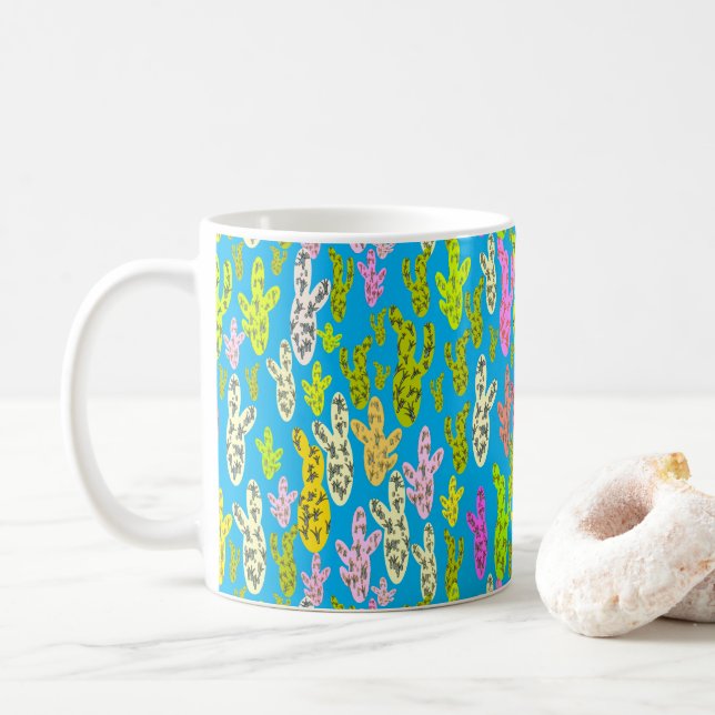 Pastel Cacti mugg (Med munk)
