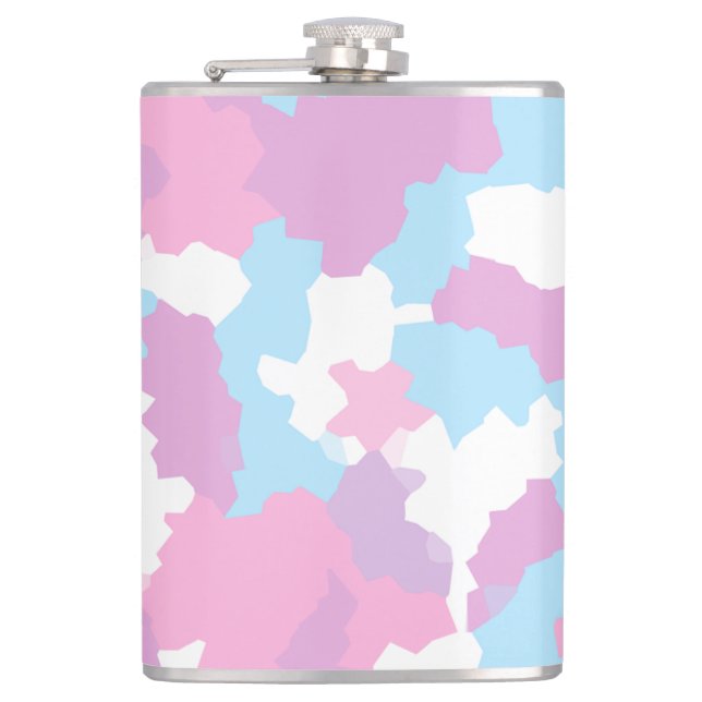 Pastel Camouflage Abstrakt Art Mönster Fickplunta (Framsidan)