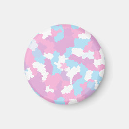 Pastel Camouflage Abstrakt Art Mönster Magnet