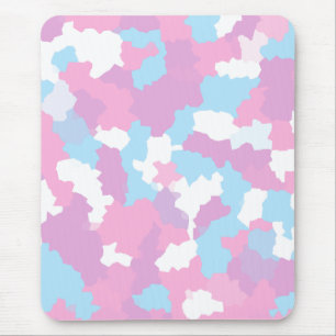 Pastel Camouflage Abstrakt Art Mönster Musmatta
