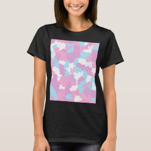 Pastel Camouflage Abstrakt Art Mönster T Shirt