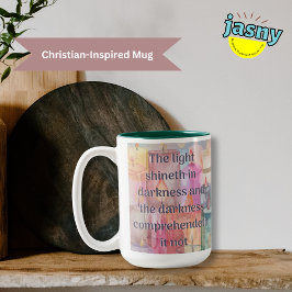 Pastel Candle Scripture Mugg
