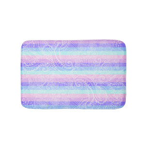Pastel Candy Swirls   Mjuka Fantasy Mönster Badrumsmatta