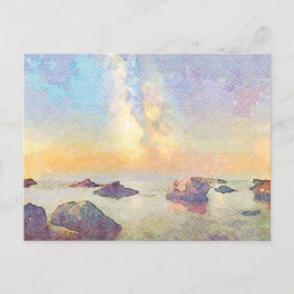 *~ Pastel Cannelle Beach Italia Italien Sunset AP1 Vykort