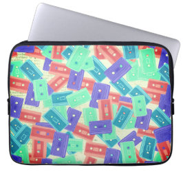 Pastel Cassette Tapes - 90:s Aesthetic Music Laptop Fodral