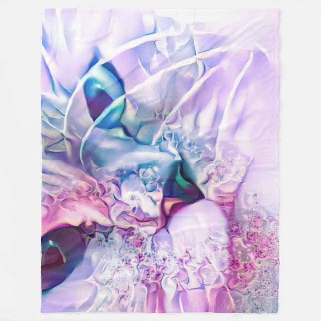 Pastel Cat Dreamscape Fleecefilt (Framsidan)