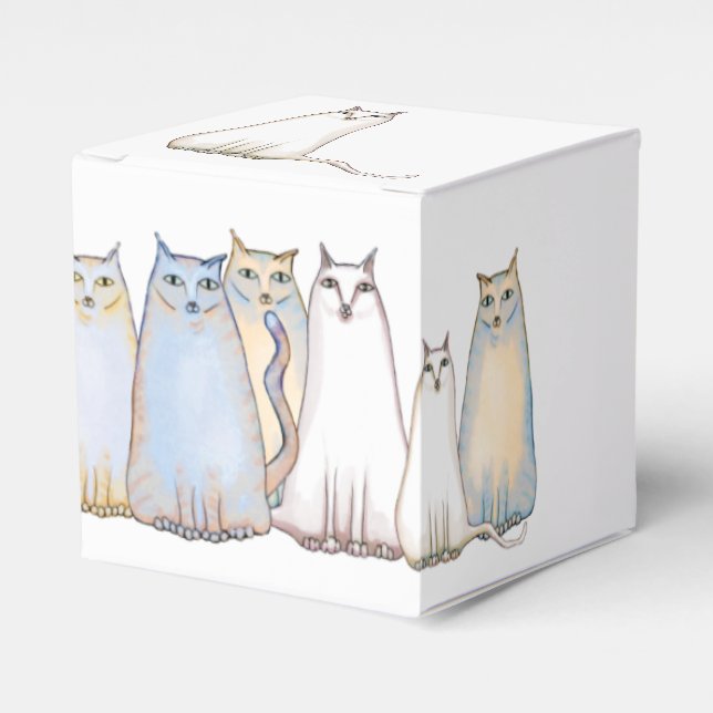 Pastel Cat Gift Box Presentaskar (Framsidan Sidan)