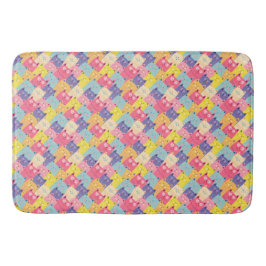 Pastel Cats Art Shower Curtains - Powder Room Gift Badrumsmatta