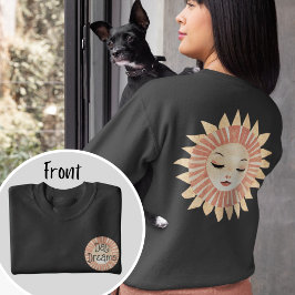 Pastel Celestial Boho Spipande Sol T Shirt