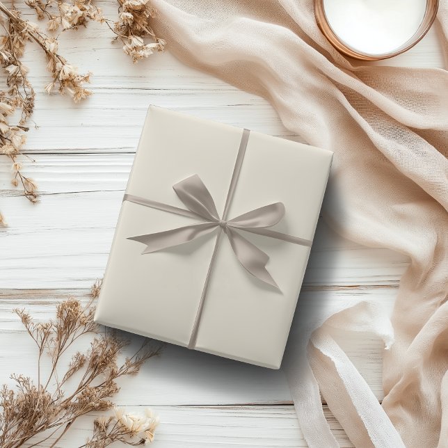 Pastel Champagne Solid Färg | Klassisk | ELEGANT Presentpapper (Skapare uppladdad)