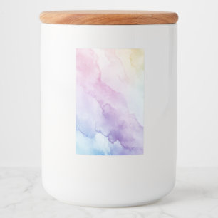 Pastel Charm Storage Burk Mat Etikett