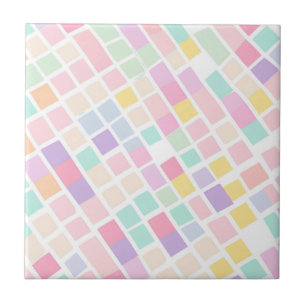 Pastel Checkered Modern Cottagecore Vår Homes Kakelplatta
